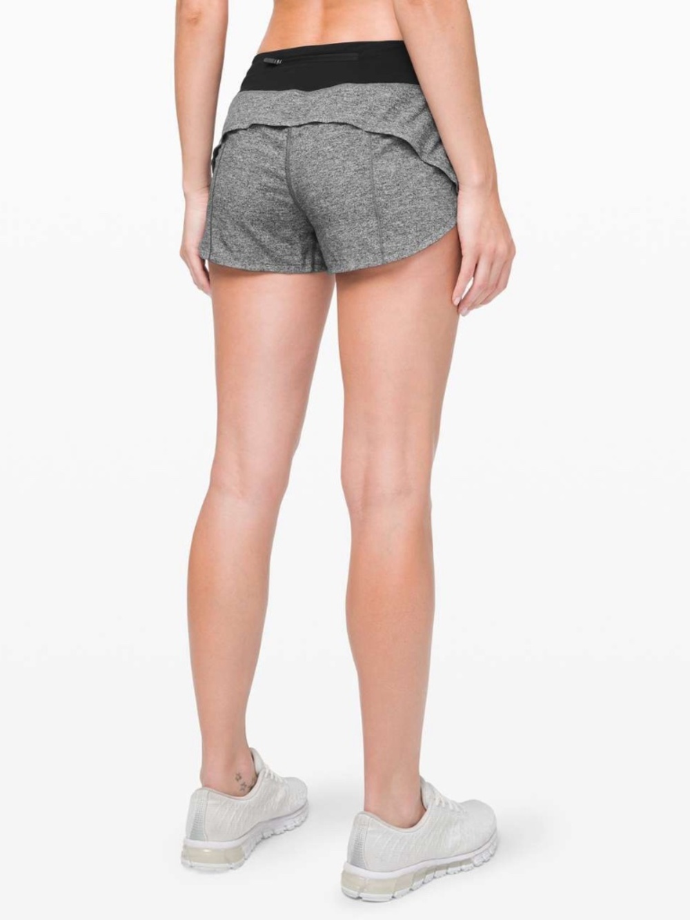 Lululemon Speed Up Short 2.5'Heather Lux Multi Black Size 6 Running